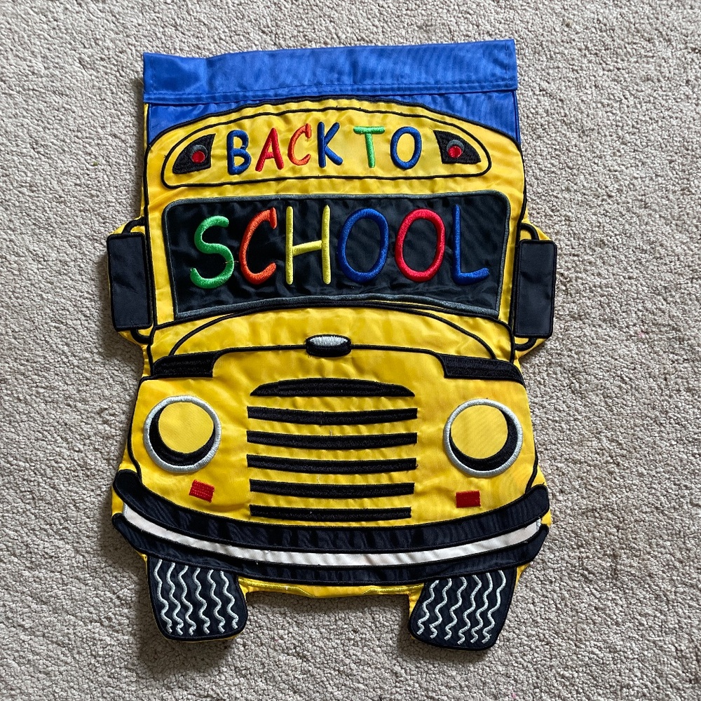 Garden Flag back to school